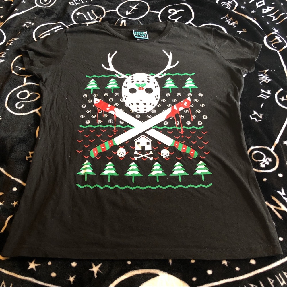 Too Fast Holiday Friday the 13th Black Tee sz XXL